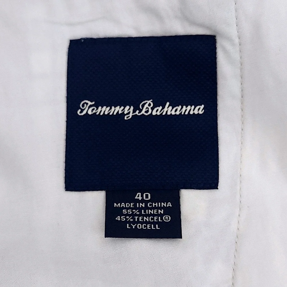 Tommy Bahama Plaid Shorts Size 40 Linen Tencel Blend Beach Preppy Golf Vacation
